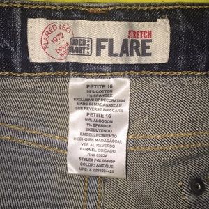 Faded Glory Stretch Flare Denim Jeans